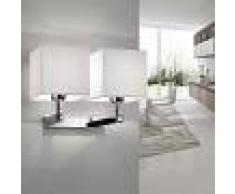 Antealuce Thor Applique Design Moderno Con Doppio Paralume Quadrato Bianco
