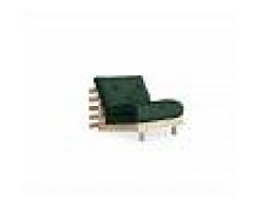 Karup Divano Letto Roots 90 cm verde bottiglia struttura natural