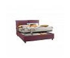 Twist Design Letto matrimoniale Noemi con contenitore viola ciclamino