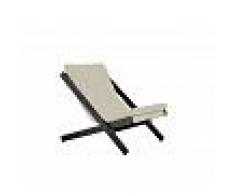 Karup Sedia Sdraio Nordica Boogie Beige Struttura Nera
