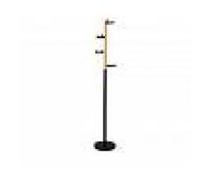 Twist Design Appendiabiti Winston in metallo nero e legno