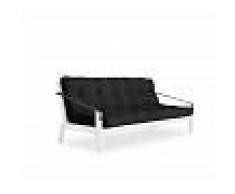 Karup Divano letto Poetry grigio scuro con struttura bianca