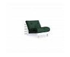 Karup Divano Letto Roots 90 cm verde bottiglia struttura bianca