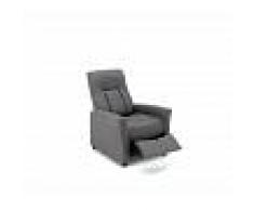 Stones Poltrona Relax Alessandra in similpelle grigio antracite