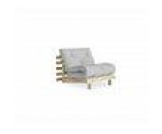 Karup Divano Letto Roots 90 cm grigio argento struttura natural