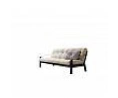 Karup Divano letto Poetry di beige con struttura nera