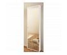 Twist Design Scarpiera con anta a specchio Narciso bianca