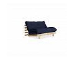 Karup divano letto Roots 140 cm cm blu navy con struttura natural