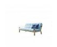 Karup Divano letto Poetry di celeste con struttura natural