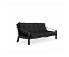 Karup Divano letto Poetry grigio scuro con struttura nera