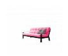 Karup Divano letto Poetry di con struttura nera e materasso magenta