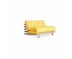 Karup Divano Letto Roots 140 cm cm giallo con struttura natural
