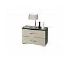 Flow Fusion Design Comodino Michela con 2 cassetti