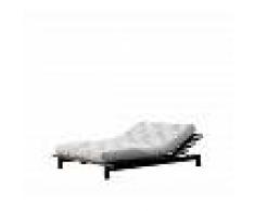 Karup Letto Blues Bed di 160x200 con struttura nera e materasso natural