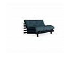 Karup Divano Letto Roots 140 cm Blu Petrolio Struttura nera