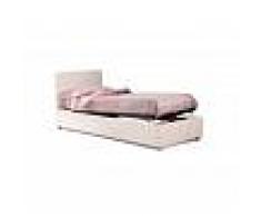 Stones Letto singolo Francesca bianco con contenitore