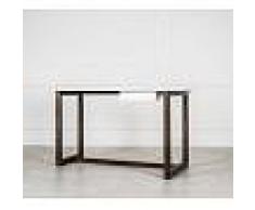Flow Fusion Design Scrivania bianca con cassetto