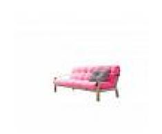 Karup Divano letto Poetry di magenta con struttura natural