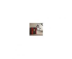 Karmek One Stufa A Pellet Karmek One Mod. Alice Canalizzata 14,3 Kw Ad Aria Ventilata In Acciaio Rosso