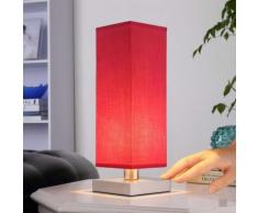 Julina - lampada da comodino con diffusore rosso