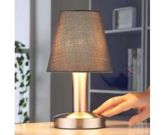 Hanno - lampada da comodino in tessuto