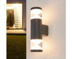 Tamiel - applique LED da esterni in grigio scuro