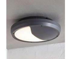 Applique LED da esterni Luan, IP65, grigio scuro