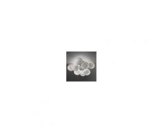 Metal Lux Light snc Atom Plafoniera Moderna Cromo Design 4 Luci A Sfera In Cristallo