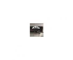 Padana Lampadari Fly Lampada A Sospensione Bianca Moderna D. 55 Cm