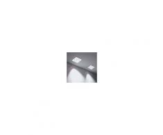 Gea Luce Srl Quasar Faretto Da Incasso Quadrato Orientabile Gu10 Alluminio Bianco
