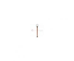 LIBERTI LAMP linea GARDEN Focus Legno Lampioncino Palo Da Esterno Colore Effetto Legno Sfera Globo D.25