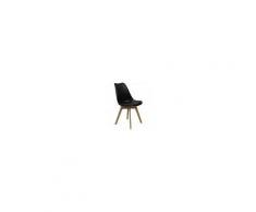 Milani Home MARGOT - sedia moderna imbottita con gambe in legno