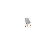 Milani Home MARGOT - sedia moderna imbottita con gambe in legno