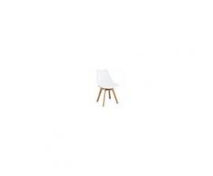 Milani Home MARGOT - sedia moderna imbottita con gambe in legno