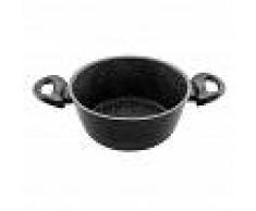Casseruola in alluminio, rivestimento in pietra lavica, 2 maniglie, diametro 24 cm e altezza 11 cm