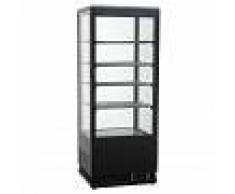 Frigo vetrina ventilato color nero per bibite - 98 LT - temperatura + 0° C / + 12° C