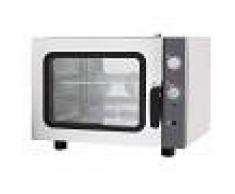 Gastrodomus Forno per brioches elettrico a convezione, umidificatore, porta a bandiera, comandi meccanici, monofase per 4 teglie GN2/3