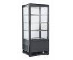 Frigo vetrina ventilato per bibite color nero - 78 LT - temperatura 0° C / + 12° C
