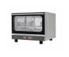 Gastrodomus Forno elettrico a convezione per pasticceria, umidificatore e grill, porta ribalta, comandi digitali, 4 teglie 600X400 mm