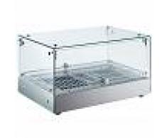 Gastrodomus Vetrina riscaldata in vetro e inox - Temp. +30°C e +90°C - 35 Litri