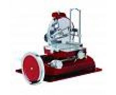 Gastrodomus Affettatrice a volano in alluminio con verniciatura a fuoco, lama diametro 370 mm, taglio utile L 270 x H 250 mm