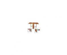 LIBEROSHOPPING Tavolo Consolle Richiudibile Pieghevole In Legno Susanna Ciliegio