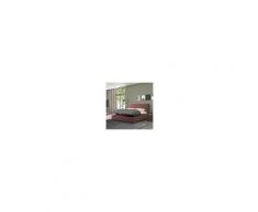 Talamo Italia Letto Contenitore Singolo Mozart Bordeaux Velluto Made In Italy 98 X 109 X 225