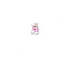 VIDAXL Seggiolone Convertibile 3 In 1 Con Tavolo Rosa