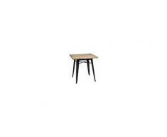 DS Muebles Tavolo Da Pranzo Tudix Industriale Vintage 80x80x75cm 30mm. Gunmetal