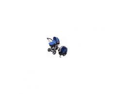 Vidaxl Passeggino 3 in 1 in Alluminio Colore Blu E Nero