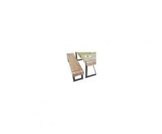 Mendler Panca Hwc-a15 Legno Pino Massello Struttura In Metallo 160cm