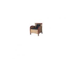 vidaXL Poltrona In Rattan Intrecciato A Mano