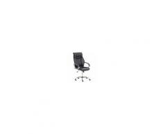 CLP Poltrona Ufficio Torro con Braccioli - Sedia Scrivania Ergonomica in Similpelle - Sedia Pc Girevole e Regolabile - Sedia Studio Carico Max 150Kg Nero