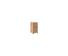 VIDAXL Armadietto Da Bagno 41x41x91 Cm In Legno Massello Di Noce